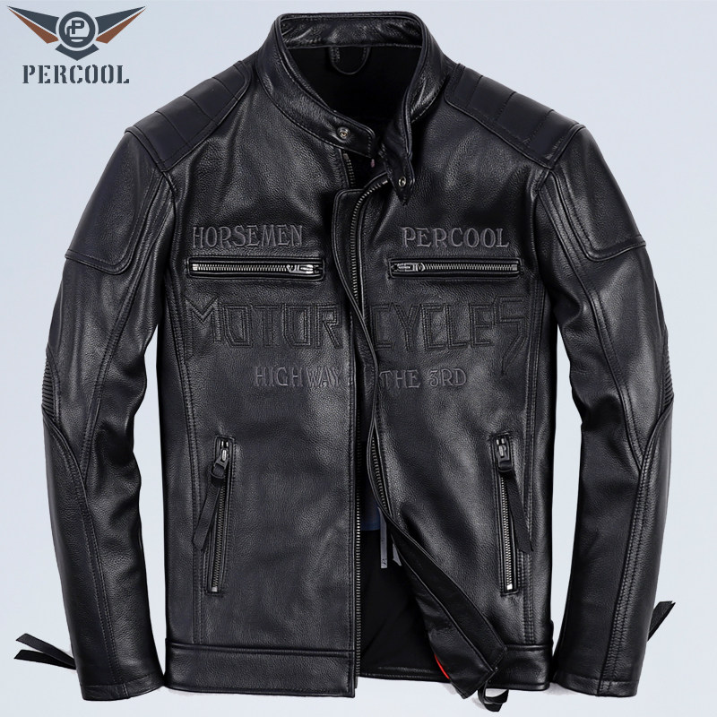 2025新款真皮皮衣男头层纯牛皮立领机车服夹克帅气修身短款皮外套