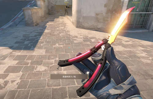 CSGO租号休闲5e渐变之色蝴蝶刀蓝宝石爪子刀刺刀薄荷手套淬火ak