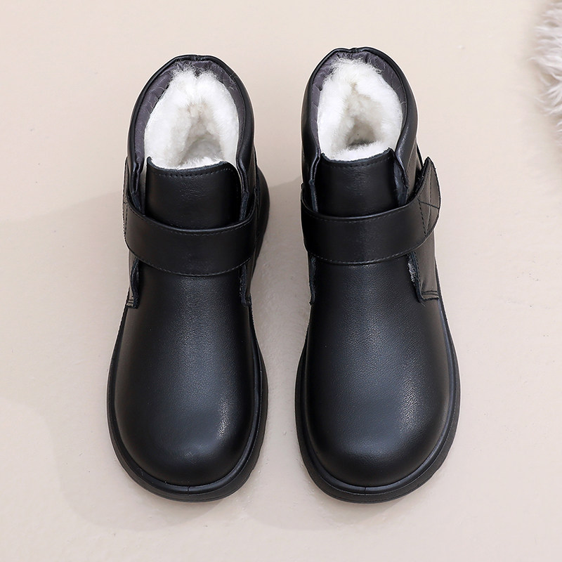 真皮雪地靴女冬季羊毛加绒保暖短靴魔术贴防滑棉靴妈妈棉鞋奶奶鞋,女鞋,时尚雪地靴,淘宝优惠券,粉丝福利购,淘宝优惠卷