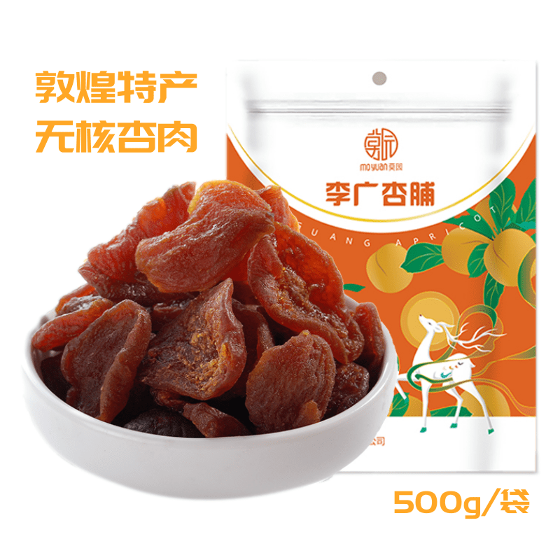 敦煌特产李广杏脯500g实惠装酸甜味无核杏肉果干旅游零食小吃包邮