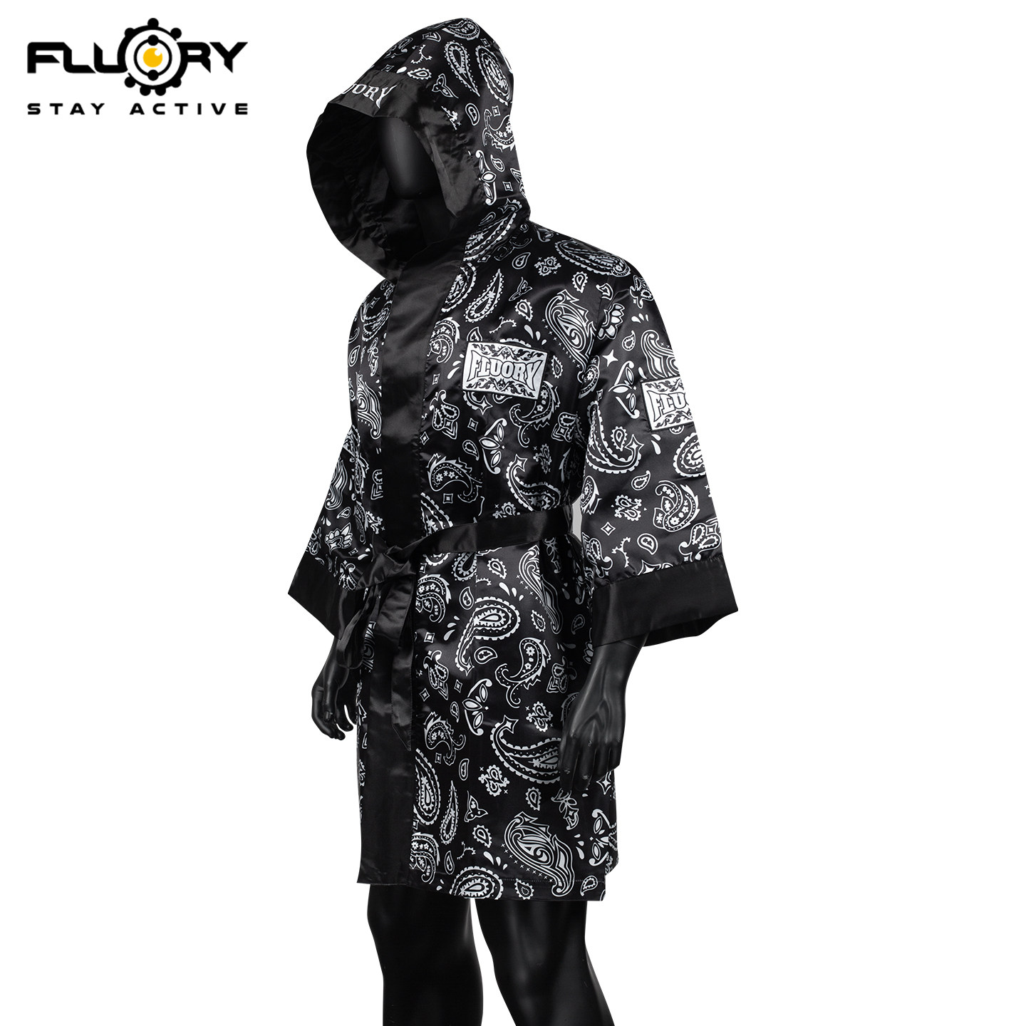 FLUORY拳击服装战袍睡衣泰拳supreme出场外套袍搏击披风斗篷男女