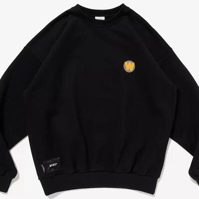 WTAPS 西山彻春秋纯棉圆领套头休闲长袖T恤男女潮牌宽松卫衣外套