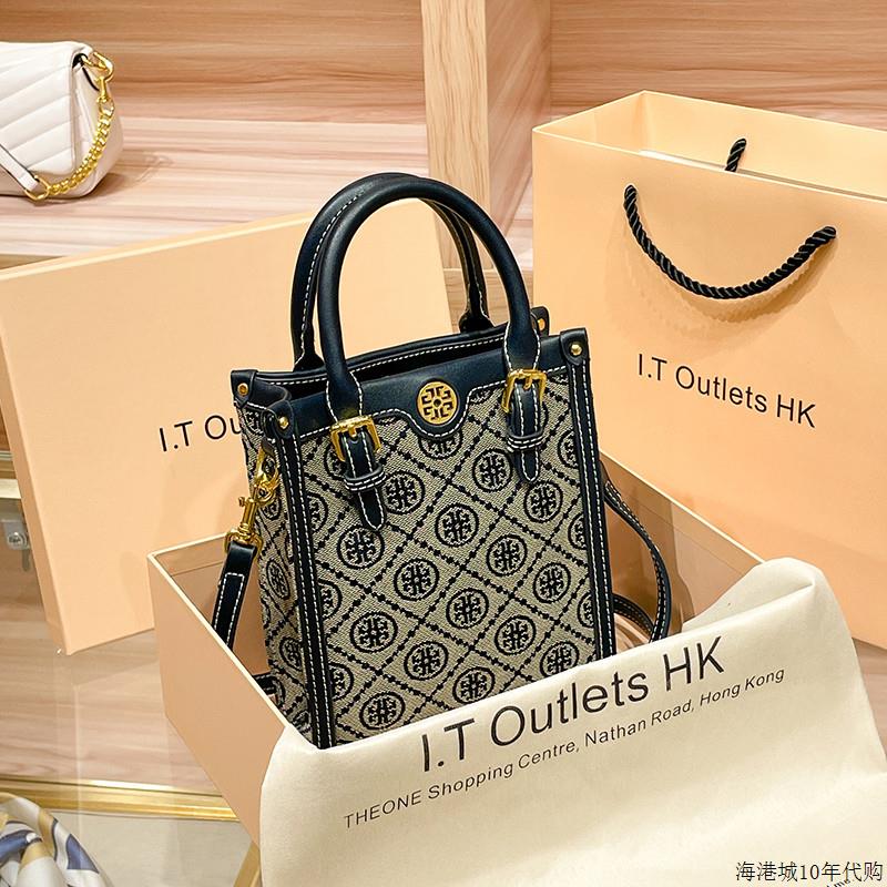 奢侈名牌包包2025年新款女老花小琴谱托特包竖款夏季迷你斜挎手提