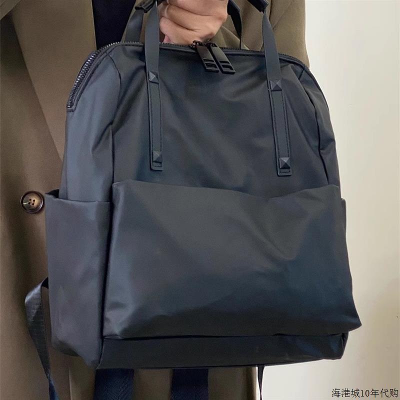 香港新款防水尼龙布双肩包潮旅行揹包时尚百搭手提轻便通勤书包女