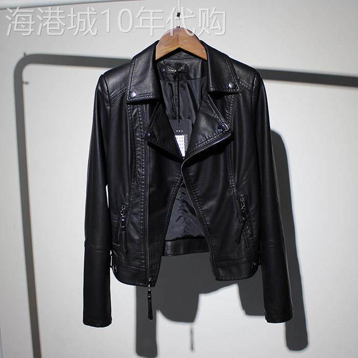 黑色皮衣外套女春秋2025新款时尚修身短款休闲机车皮夹克开衫上衣