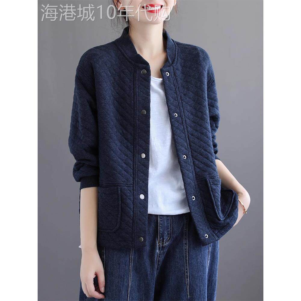 棒球服棉衣女2025秋冬装新款宽松大码显瘦纯色女士减龄棉服短外套