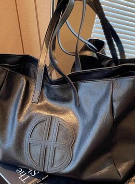 法国MKBM复古大容量包包春夏新款休闲软皮单肩包女百搭托特旅行包