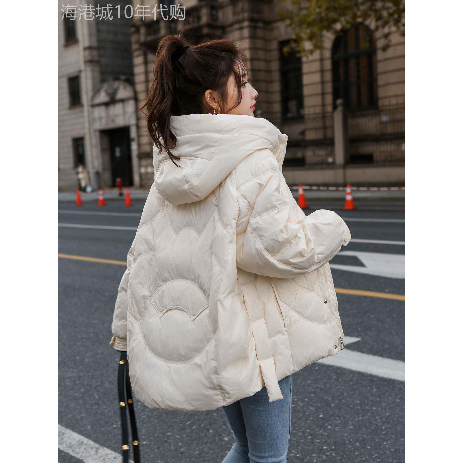 羽绒服冬季女短款2025年新款加厚韩版小个子宽松连帽面包服外套潮