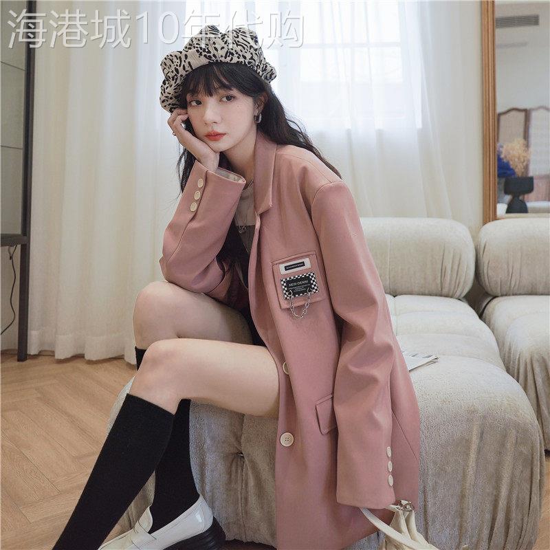 2026春秋新款西装高级感复古炸街韩版时尚甜美小西服外套宽松休闲