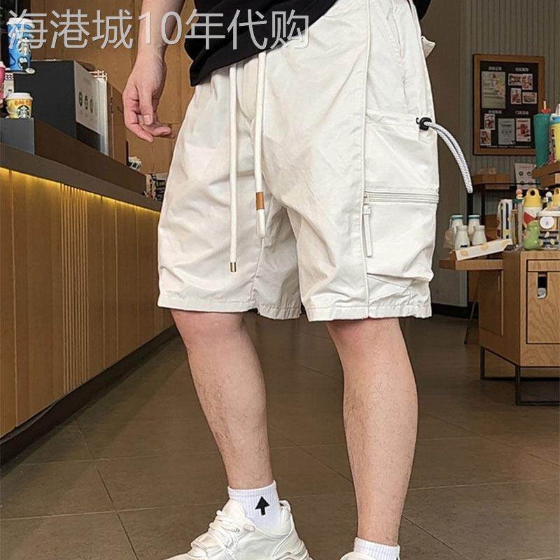 高端多口袋宽松休闲短裤男士2026年新款夏季潮流中筒五分裤子男款