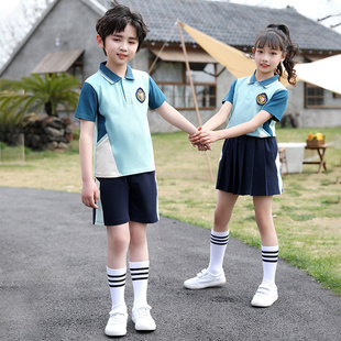 幼儿园园服夏装新款英伦风毕业照班服合唱团演出服小学生校服教师