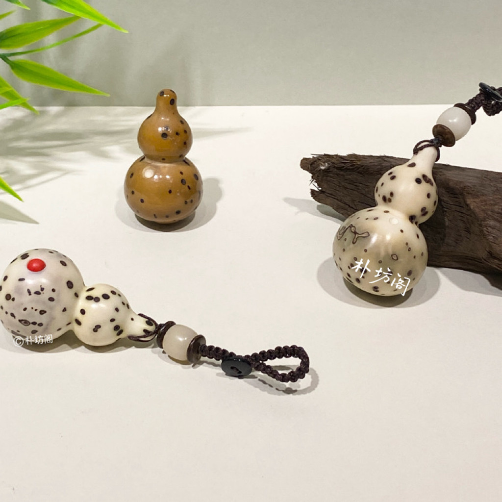 纯天然千眼菩提原创手工打磨制作宝葫芦保平安千眼菩提成品瘦葫芦