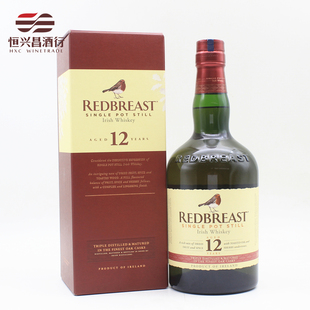 知更鸟 罗缤之舞12年陈酿单一壶式蒸馏爱尔兰威士忌 700ml 洋酒