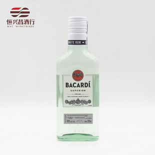 Bacardi百加得白朗姆200ml进口烘培鸡尾调酒基酒mojito莫吉托