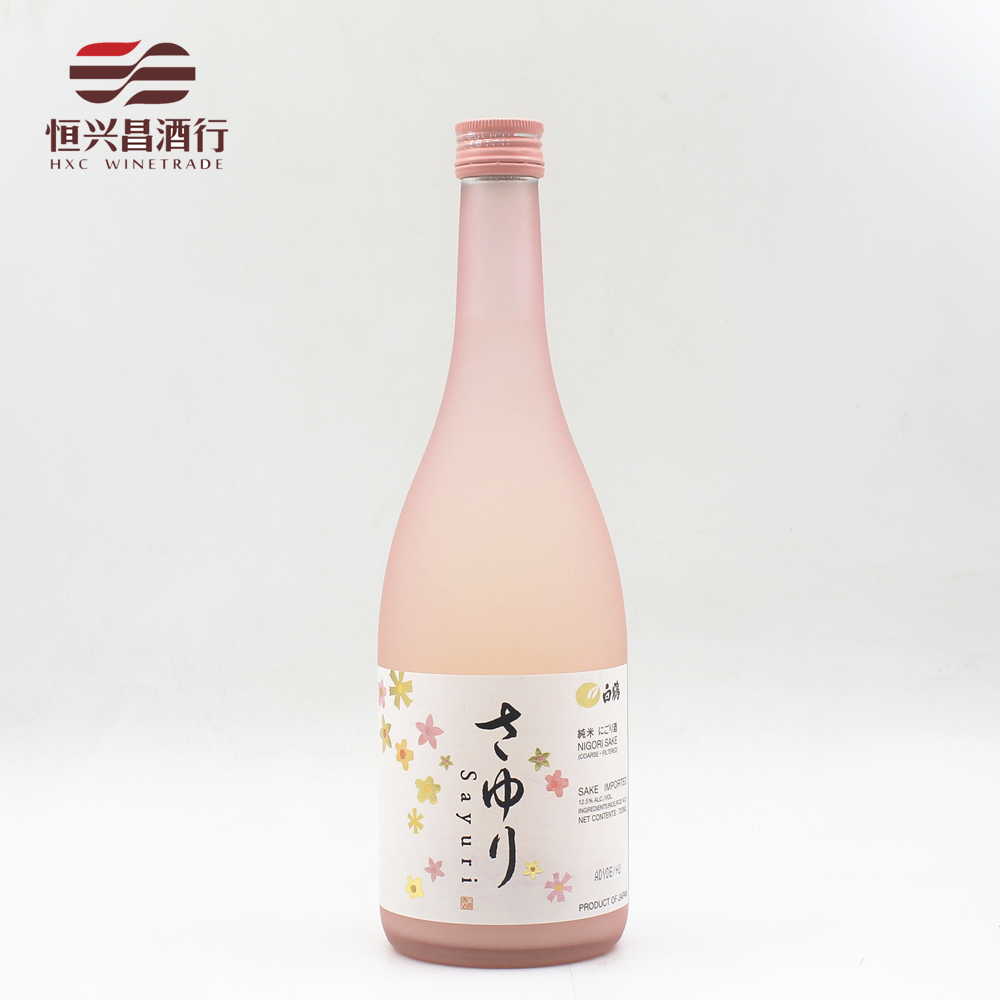 白鹤小百合清酒 720ml 甘口浊酒 原装进口日本酒纯米酿造浊酒米酒