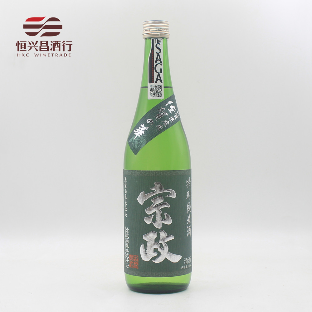 日本酒 宗政特别纯米酒 720ml 日本进口洋酒纯米发酵 精米步合60%