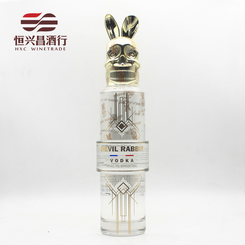 洋酒 恶魔兔子伏特加 DEVIL RABBIT VODKA 700ml法国进口洋酒烈酒