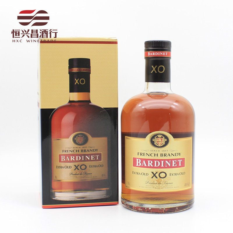 洋酒 必得利xo 白兰地 陈酿 700ml 法国原装进口洋酒烈酒
