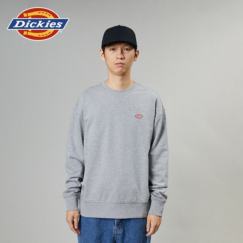 Dickies帝酷适26秋冬新色logo贴布绣美式圆领毛圈卫衣宽松情侣款