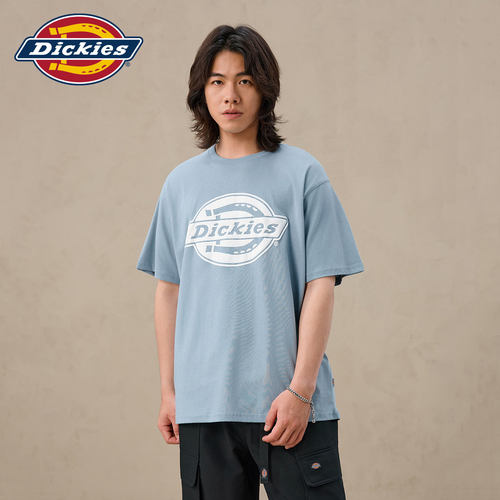 Dickies帝酷适26年夏经典大Logo纯棉短袖宽松休闲潮流基础款T恤J