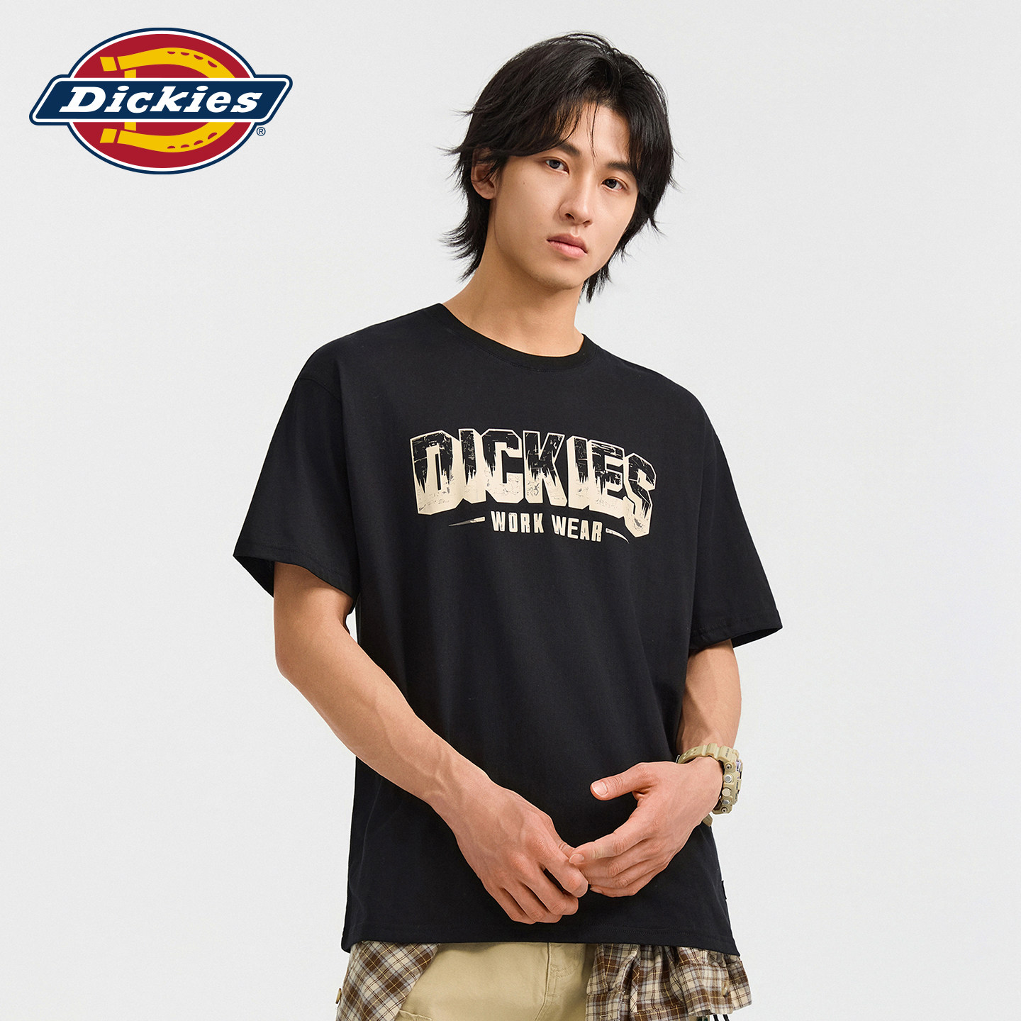 Dickies帝酷适男女情侣同款美式短袖t恤夏季宽松潮牌大码半袖潮