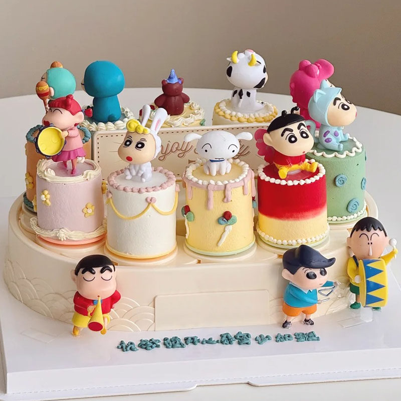 网红卡通小新蛋糕装饰摆件套装儿童生日烘焙装扮公仔家居车载摆设,节庆用品/礼品,节日装扮用品,淘宝优惠券,粉丝福利购,淘宝优惠卷