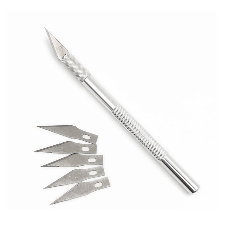 不锈钢翻糖工具刀 翻糖工具刀雕刻刀 烘焙人偶细节刀 送五刀片