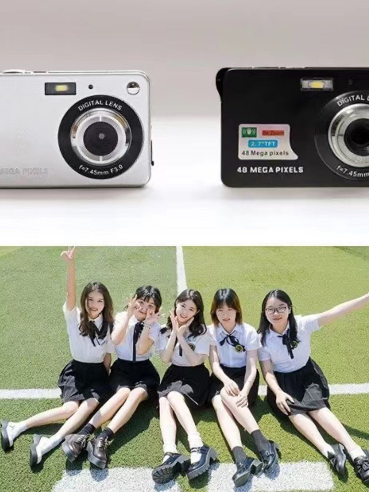 CCD 고화질 복고풍 디지털 카메라 학생 파티 저렴한 보급형 소형 여행 휴대용 캠퍼스 카드 기계