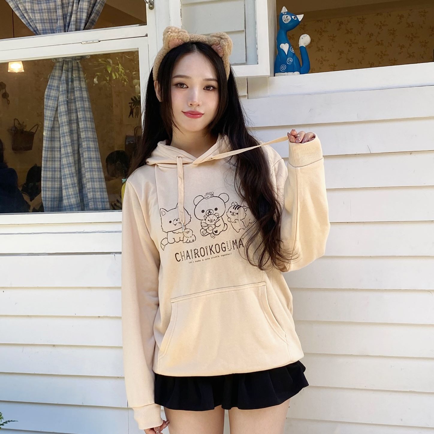 出口日本连帽卫衣轻松熊周边