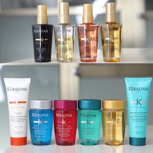 卡诗新洗发水80ml护发精油50ml双重舒缓丝盈柔韧去屑