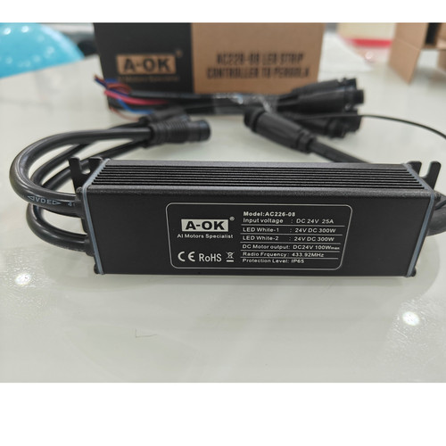 凉亭直流控制器 阳光房24V电机LED灯带接收器变压器遮阳蓬控制器