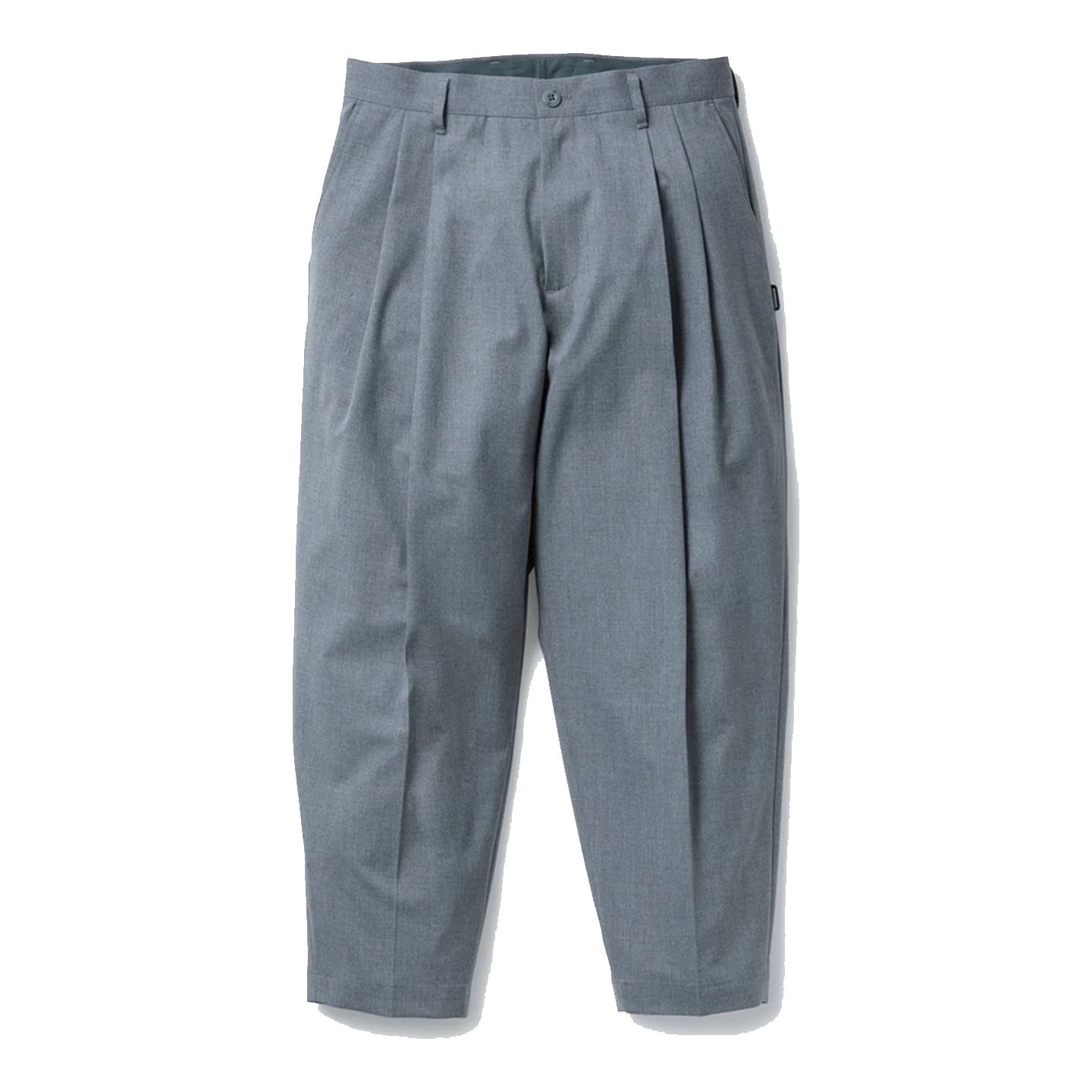 涩谷制原创品牌25秋冬双褶混纺垂感面料宽松微锥形休闲裤西裤长裤