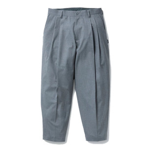 长裤 涩谷制原创品牌25秋冬双褶混纺垂感面料宽松微锥形休闲裤 西裤