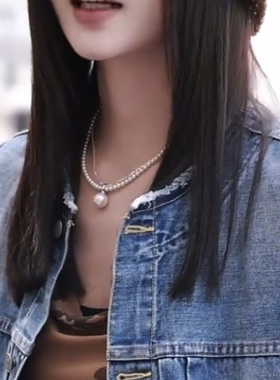 寻她贝珠珍珠圆珠链女项链