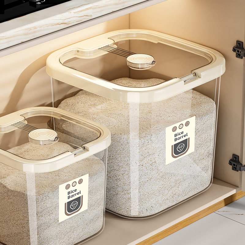 米桶厨房家用大号50斤密封防潮面粉储存容器猫粮狗粮收纳桶装米箱