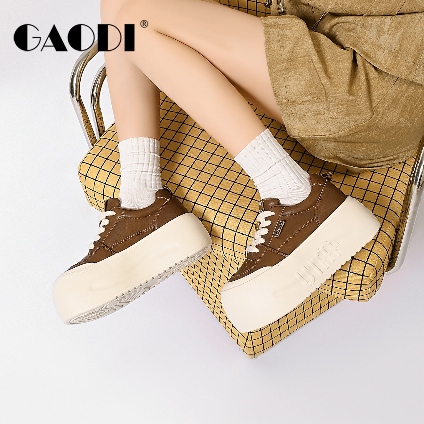 高蒂丑萌大头面包鞋女2026春季厚底增高松糕鞋小个子休闲板鞋,女鞋,休闲板鞋,淘宝优惠券,粉丝福利购,淘宝优惠卷