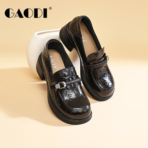 高蒂厚底英伦风JK制服鞋