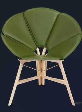 Concertina Chair轻奢实木椅子家用客厅现代简约设计师款休闲椅