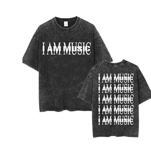 Retro Washed Playboi Carti I AM MUSIC欧美潮牌短袖T恤男女上衣