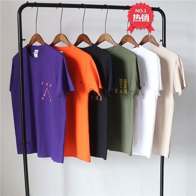 现货纽约城市限定侃爷I feel like pablo短袖欧美潮牌T恤男女情侣