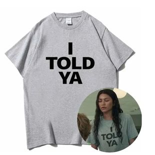 I TOLD YA Challengers我告诉过你挑战者们字母休闲短袖T恤男上衣