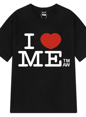 Tate McRae I Love Me欧美创意字母时尚印花休闲短袖T恤男女上衣