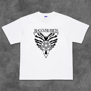 Brides乐队圆领半袖 Veil 上衣 t恤硬核金属摇滚Black 西海栈道短袖