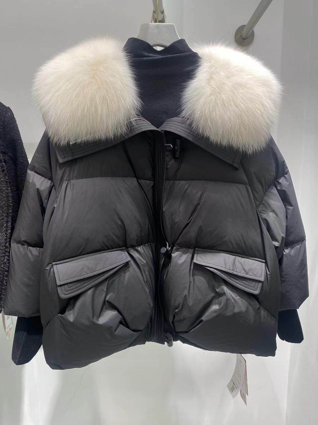 CODIXSE珂蒂珂思大毛领气质时尚外套