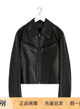 Lemaire 25秋冬 黑色女士小牛皮夹克外套正品代购OW1159LL0147BR5