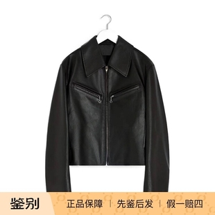 Lemaire 25秋冬 黑色女士小牛皮夹克外套正品代购OW1159LL0147BR5