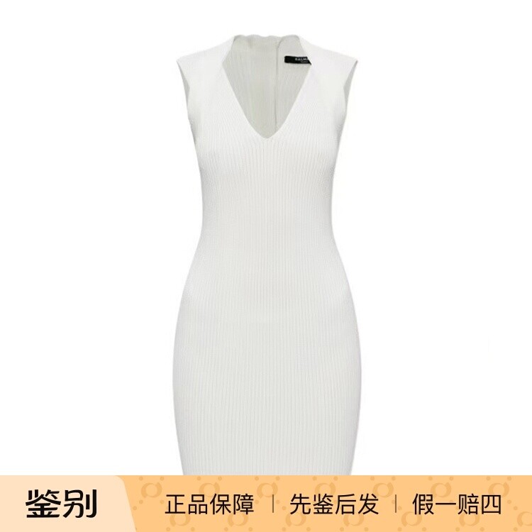 balmain巴尔曼 26春夏白色女士连衣裙正品代购GF1R4275KJ440FA