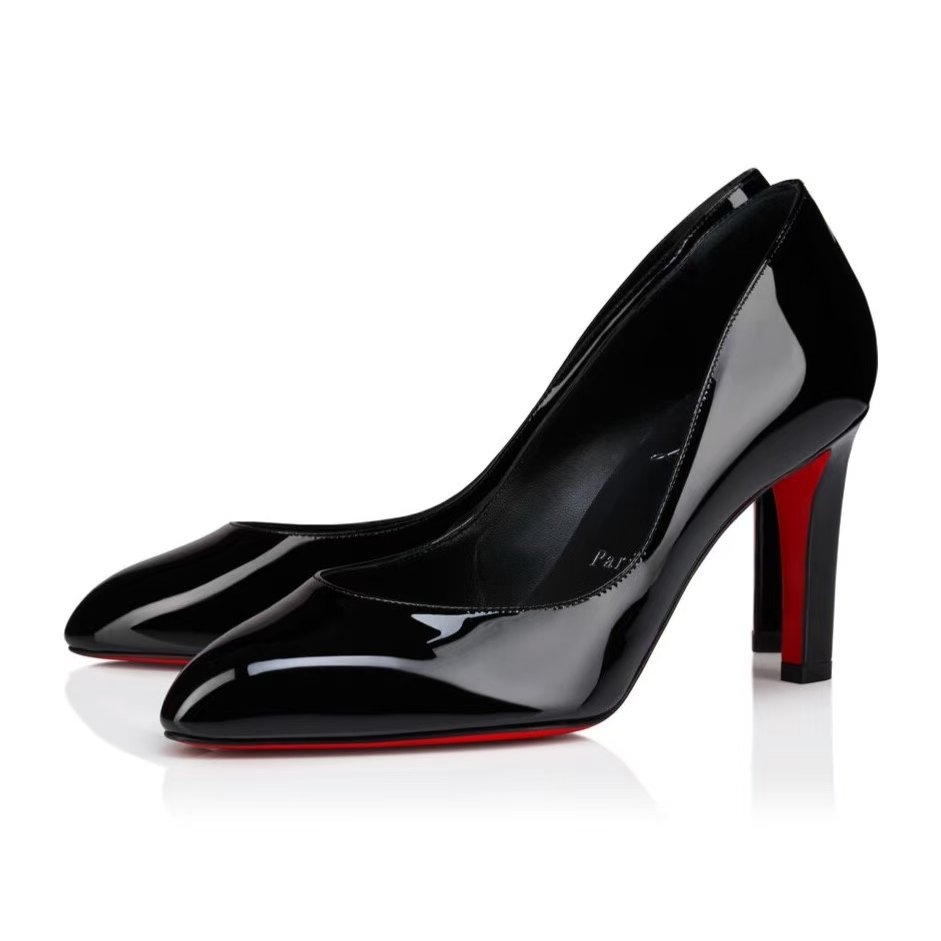 路铂廷黑色女高跟单鞋秋冬