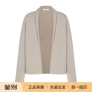 代购 The 正品 25秋冬杏色女士羊毛针织开衫 10060Y772EBE Row