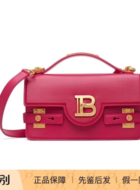 balmain巴尔曼26春夏紫红色女士B-Buzz 24单肩挎包正品代购GN1DA8